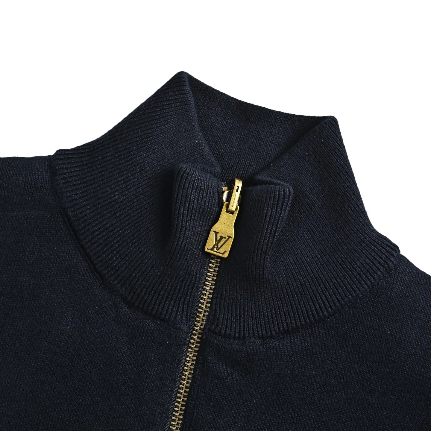 Louis Vuitton/Louis Vuitton leather label printed double-sided stand-up collar jacket